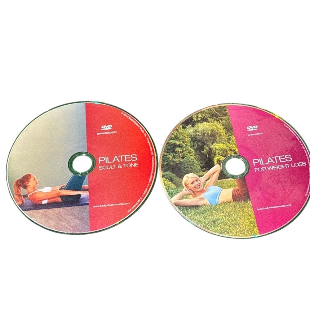 Pilates for Weight Loss‎ BodyWisdom Media 2 Disc DVD Set Sculpt Tone BWM66009DV